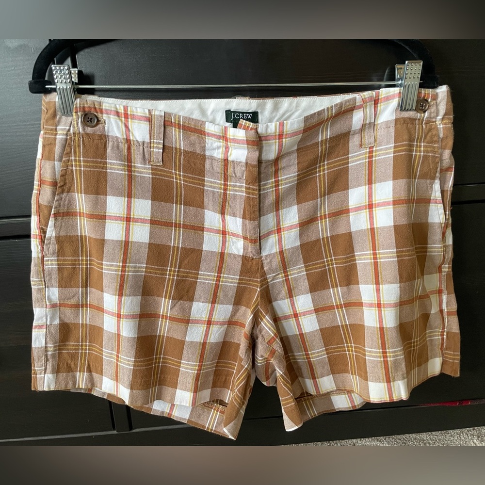J. Crew “city fit” plaid shorts